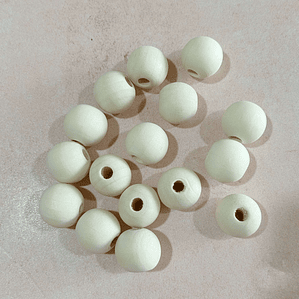 Cuentas de madera sin barnizar