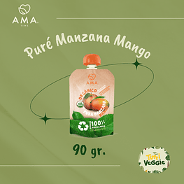 Puré Manzana Mango Envase Reciclable 90 grs