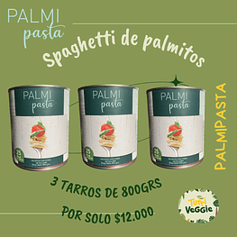 Spaghetti de palmitos 800grs 3 X $12.000