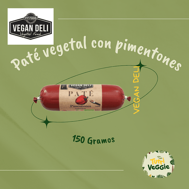 Paté con pimentones 150gr Vegan Deli