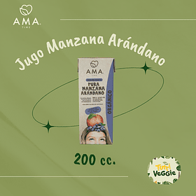 Jugo Manzana Arándano Orgánico 200 cc