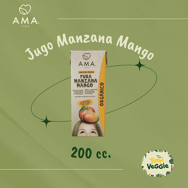 Jugo Manzana Mango Orgánico 200 cc