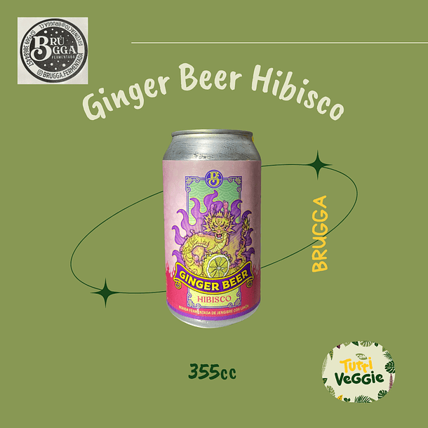 Ginger Beer Hibisco 355cc