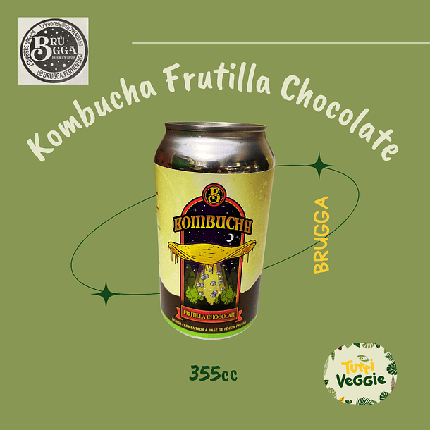 Kombucha Frutilla Chocolate 355cc