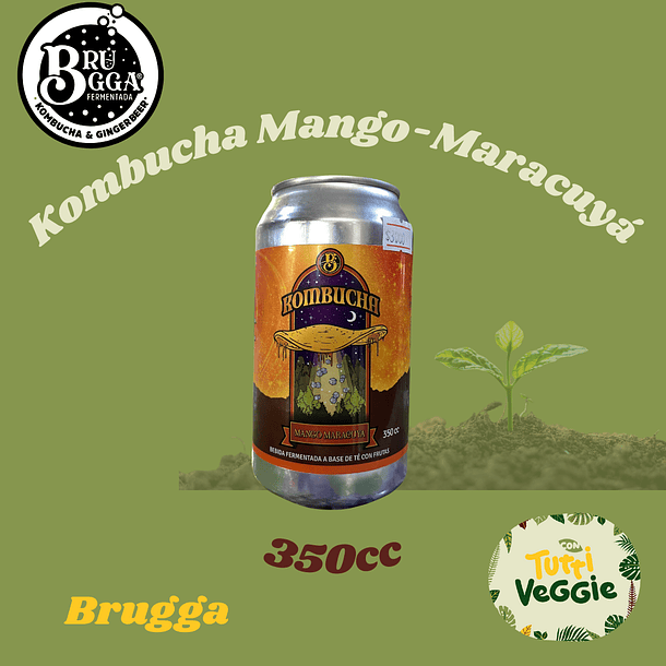 Kombucha Mango Maracuyá 355cc