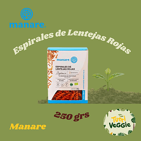 Espirales de Lentejas Rojas orgánicas 250 g