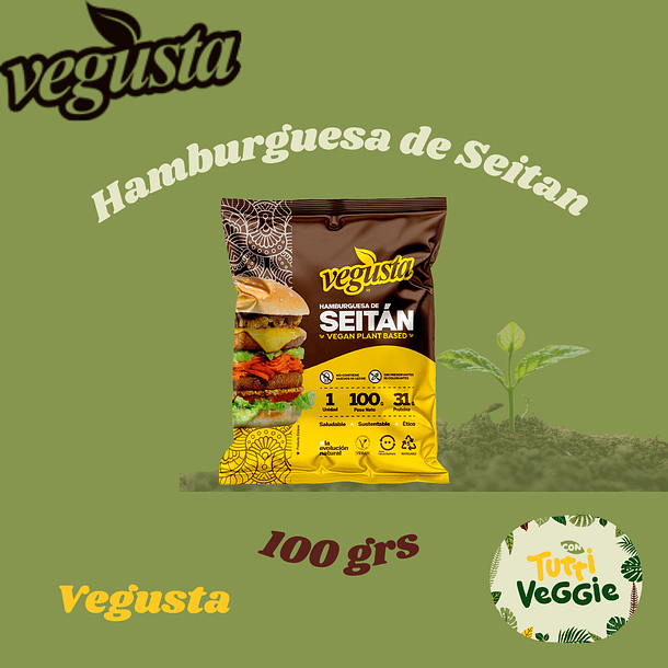 Hamburguesa de Seitán Individual 