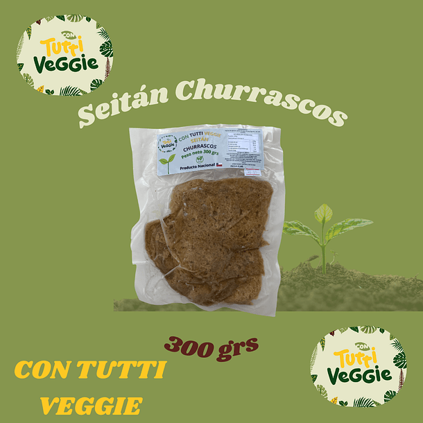 Seitán en Churrascos 300 grs
