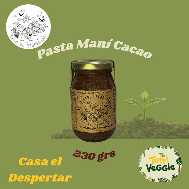 Pasta Maní Cacao Original 230g.