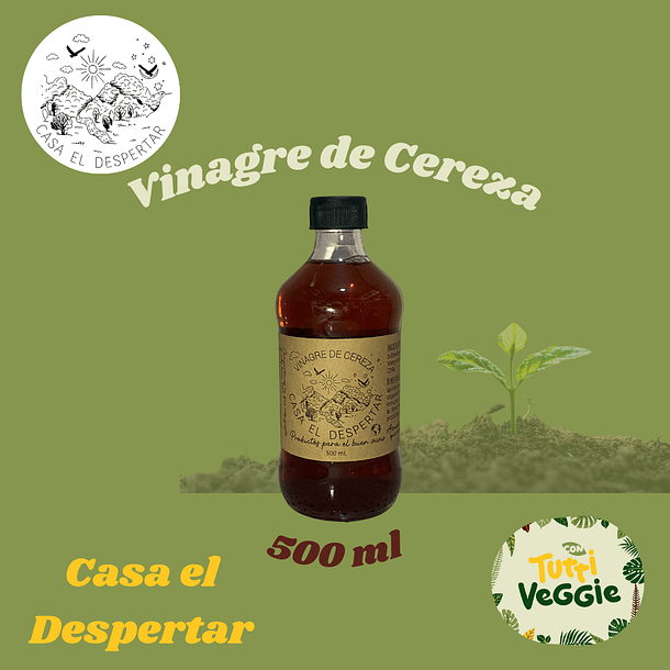 Vinagre de Cerezas Orgánicas 500ml.