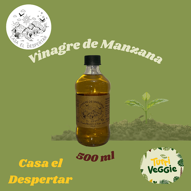 Vinagre de Manzanas Orgánicas 500ml.