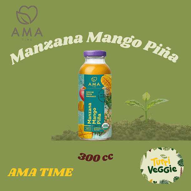 Jugo Manzana Mango Piña Orgánico 300cc