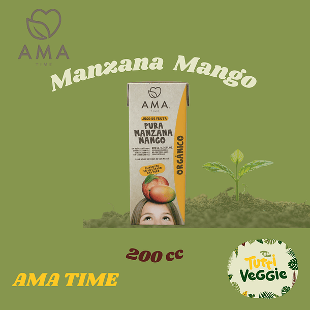 Jugo Manzana Mango Orgánico 200 cc
