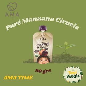 Puré Manzana Ciruela Orgánico 90 grs
