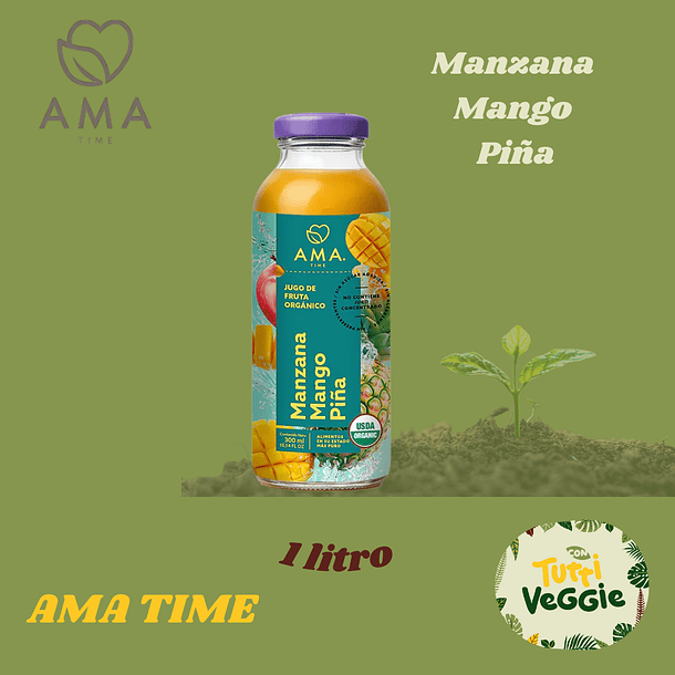 Jugo Manzana Mango Piña 1 litro