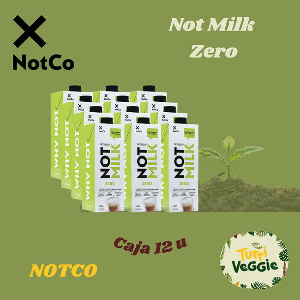Bebida Vegetal NotMilk Zero Sin Azúcar 12 x 1L