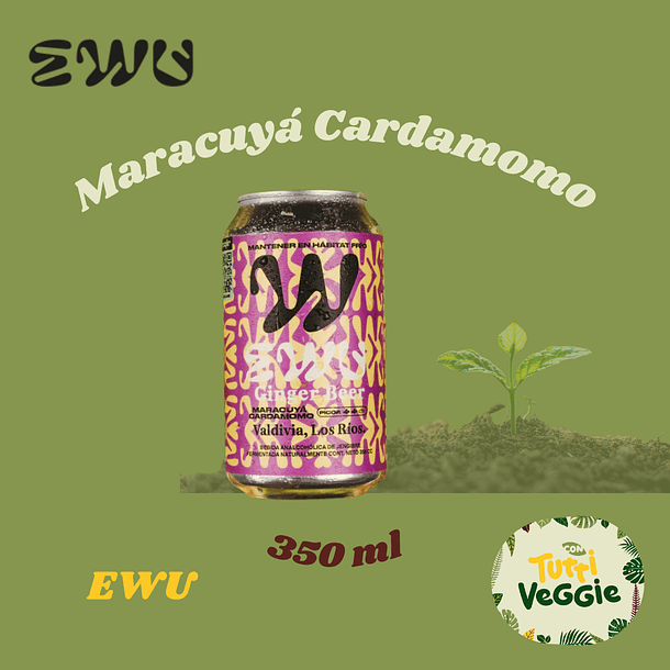 Ewu Ginger Beer Maracuyá Cardamomo 350ml