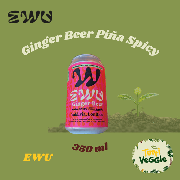 Ewu Ginger Beer Piña Spicy 350ml