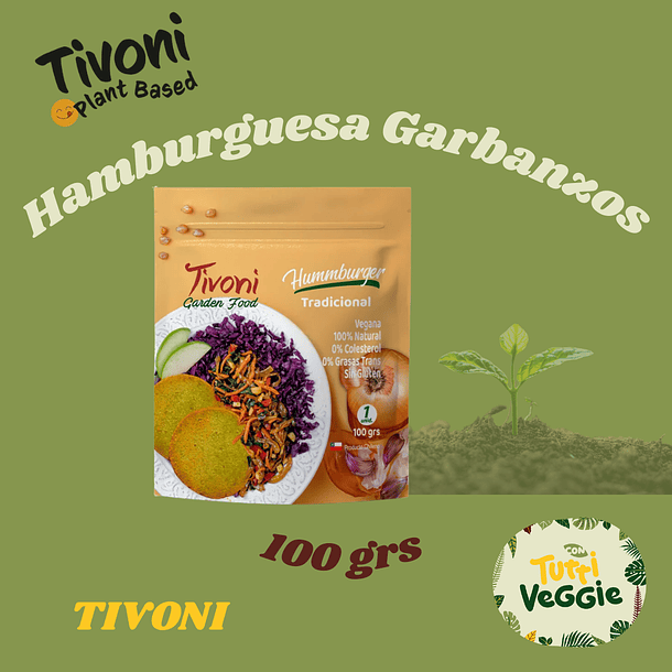 Hamburguesa Garbanzos Original Individual 100grs