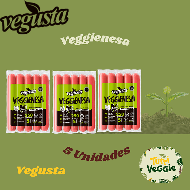 Pack 3 Veggienesas Vegusta 5 unidades