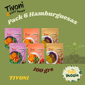 Pack 6 Hamburguesas Tivoni