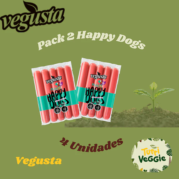 Salchicha happy dog Vegusta 4 uds