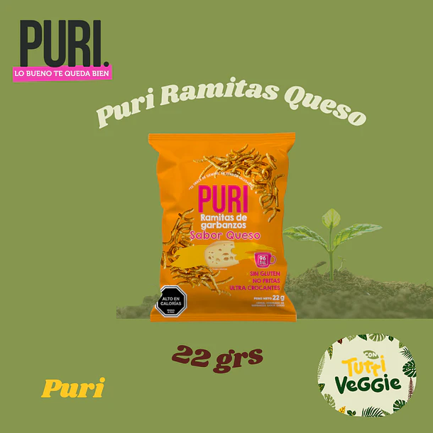 Puri Ramitas Queso Colación 22 grs