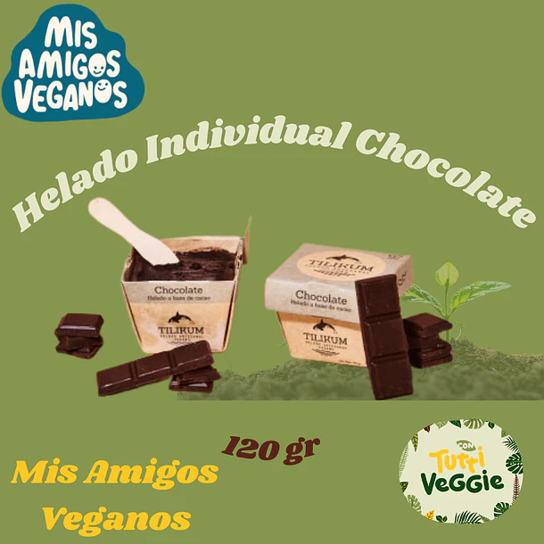 Helado individual de Chocolate