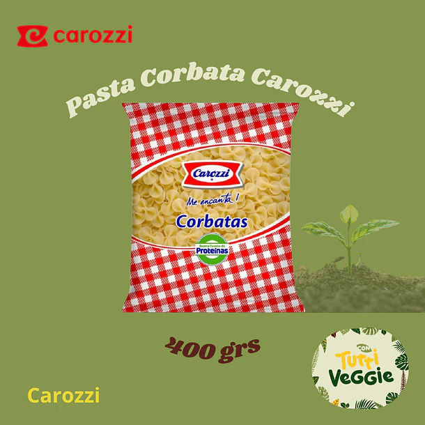 Pasta Corbata  Carozzi 400 g
