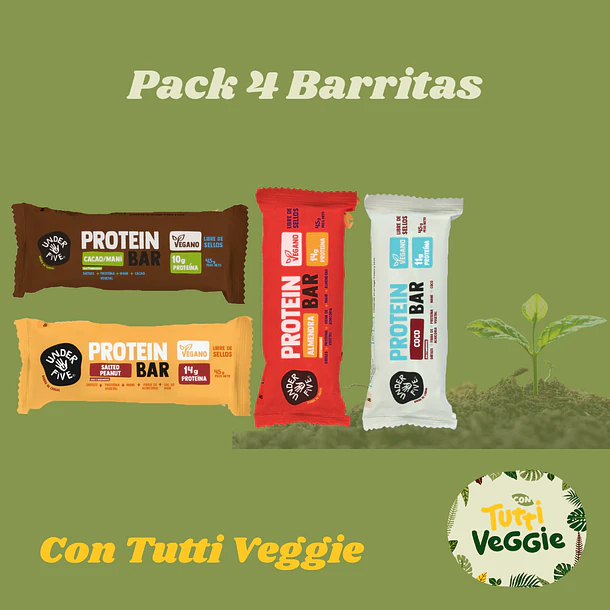 Pack 4 Barritas de Proteínas 