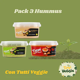 Pack 3 Hummus Tivoni  300grs c/u