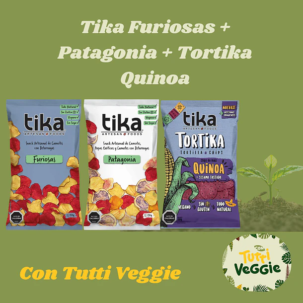Pack Tika Furiosas + Patagonia + Tortika Quinoa 1