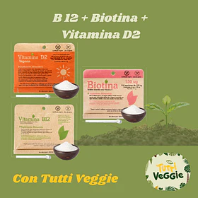 B 12 + Biotina + Vitamina D2