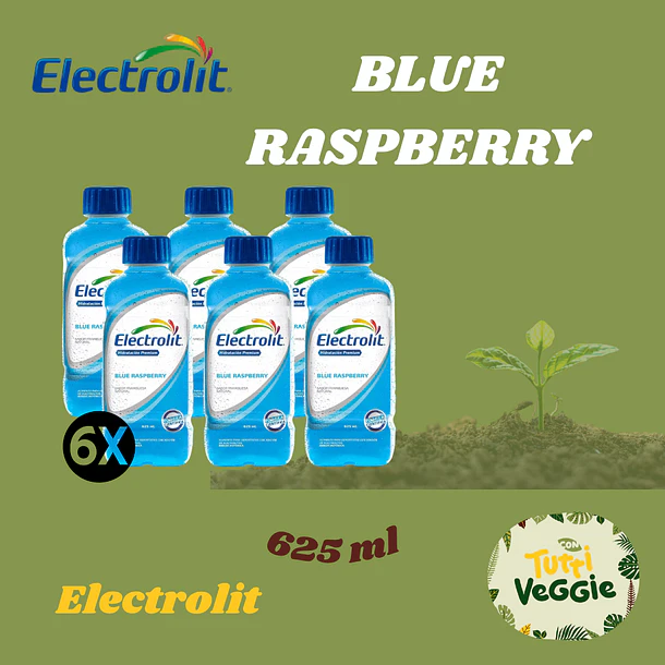 SIX PACK ELECTROLIT BLUE RASPBERRY 625ML 