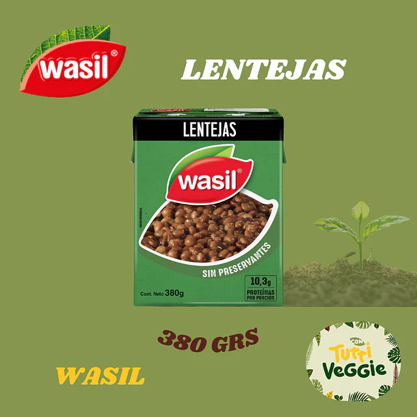 Lentejas Wasil Listas para Servir 280 grs