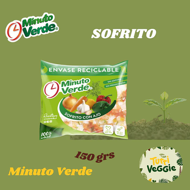 Sofrito con Ajo Minuto Verde 150 grs