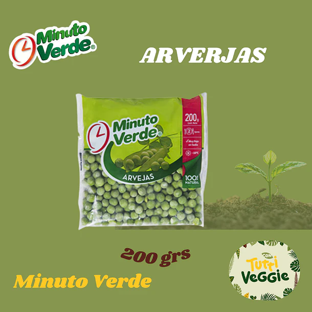 Arvejas Minuto Verde 200 grs