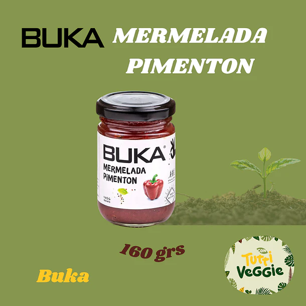 Mermelada de Pimentón Buka Frasco 160 grs