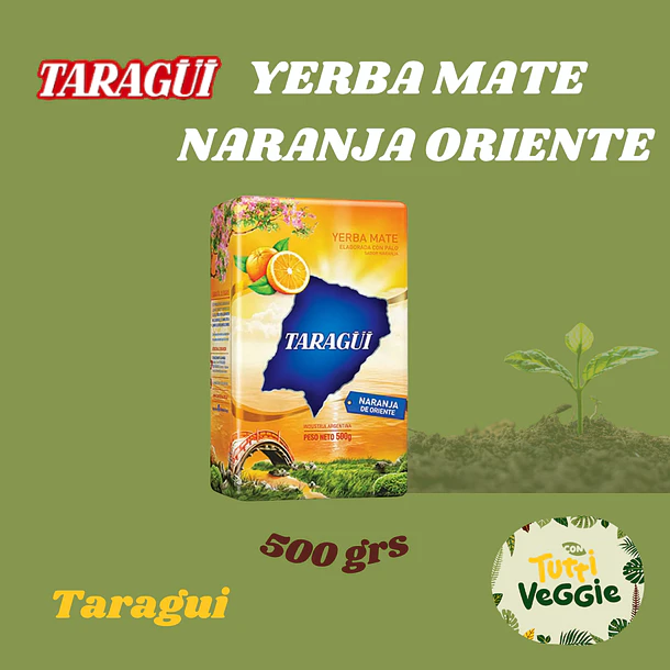 Yerba Mate Taragüi Naranja Oriente 500 grs
