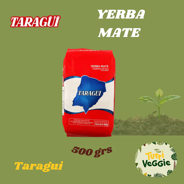 Yerba Mate Taragüi con Palo 500 grs
