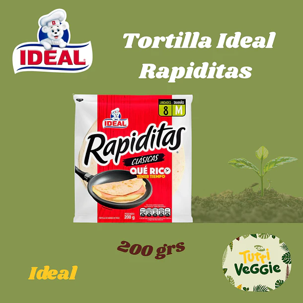Tortilla Ideal Rapiditas m 200 g 8 un.