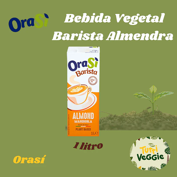 Bebida Vegetal OraSì Barista Almendra 1 L