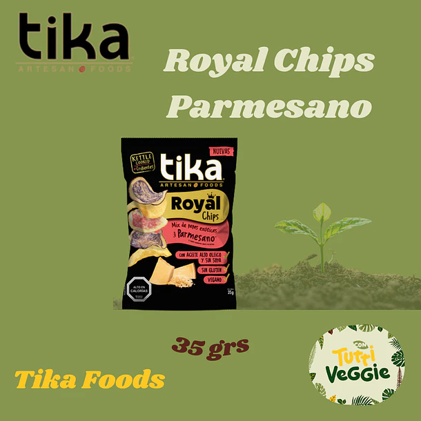 Tika Royal Chips Parmesano 35g