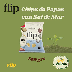 Papas Chips Flip Sabor Sal de Mar