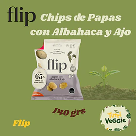 Papas Chips Flip Sabor Ajo Albahaca