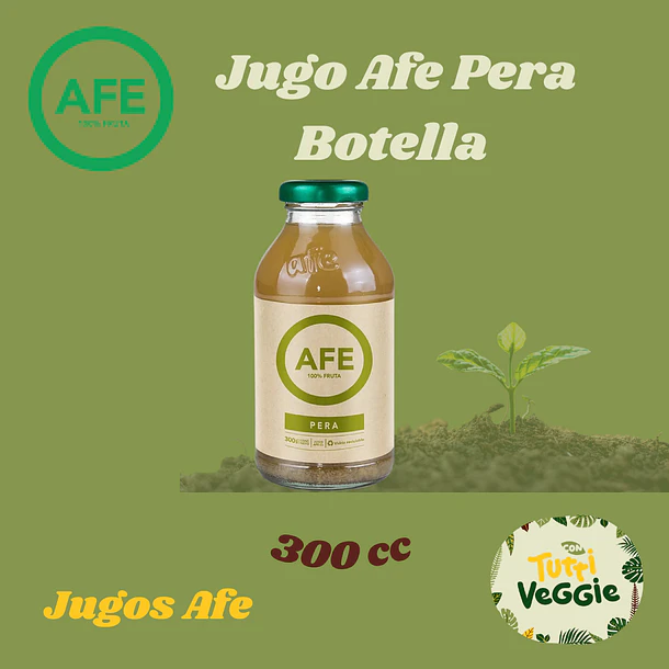 Jugo Afe Pera Botella 300 cc