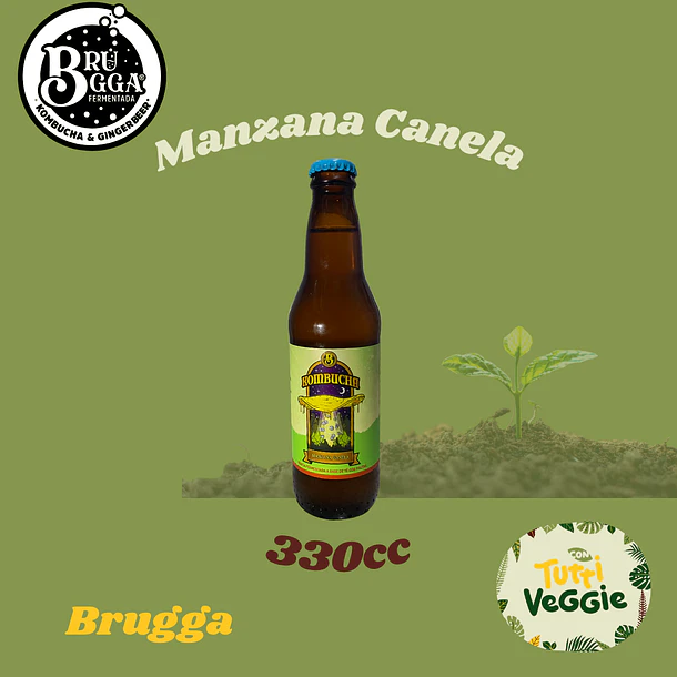 Kombucha Manzana Canela 330cc