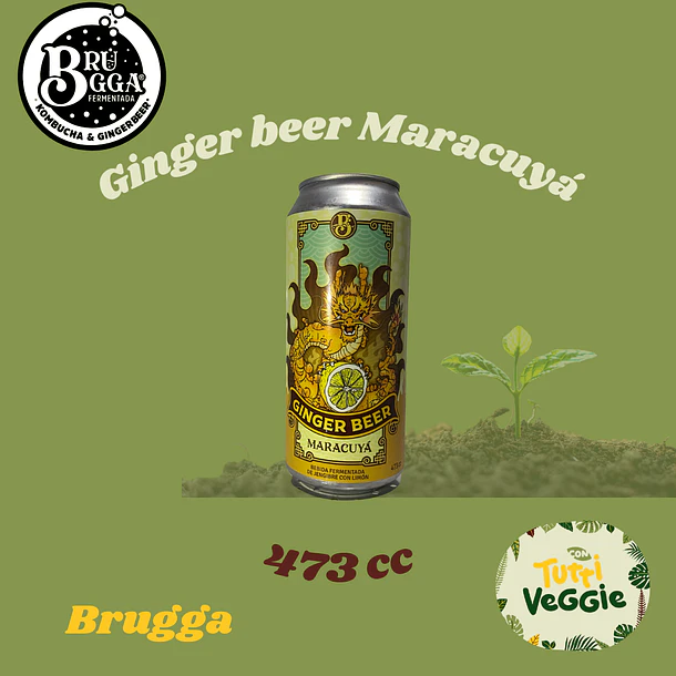 Ginger Beer Maracuyá 473cc