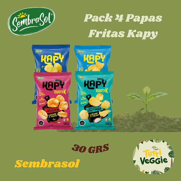 Pack 4 Papas Fritas Kapy