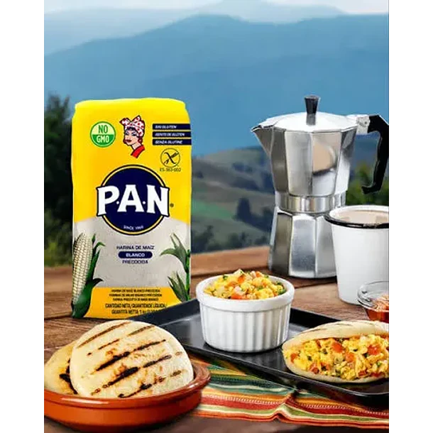 Pack 5 Harina De Maíz Pan Blanco (1kg C/u) 4